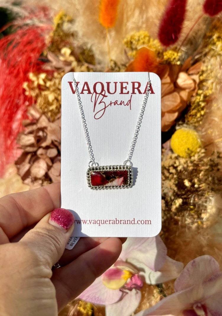 Mini Bar Necklace Dahlia Rose