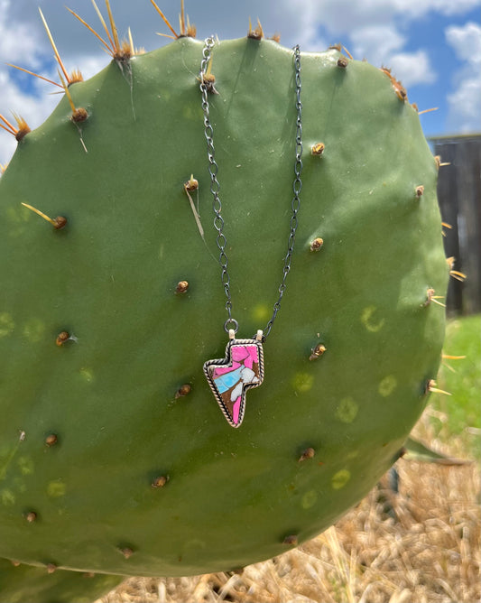 Lightning Bolt Cotton Candy Necklace