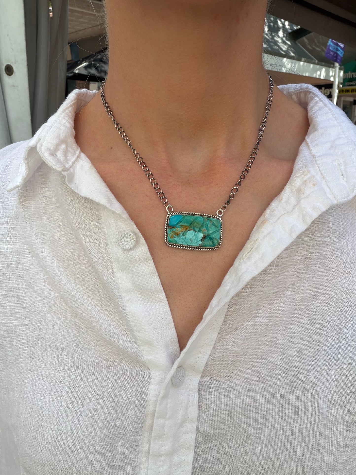 Megan Necklace Kingman Turquoise