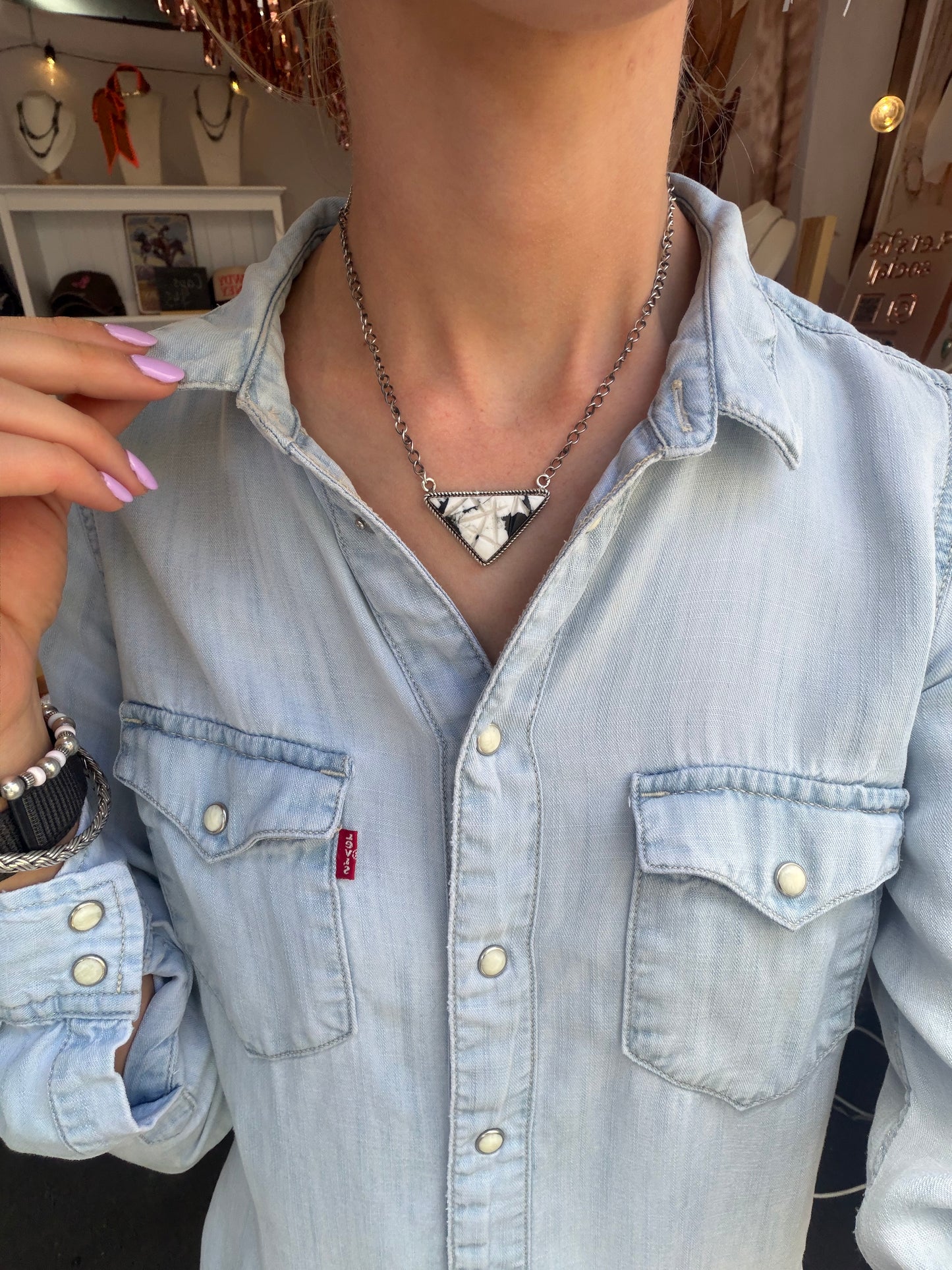 Carrie Necklace White Buffalo