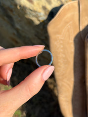 Turquoise Slim Eternity Ring