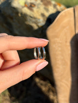 Oval Hoops: Silver
