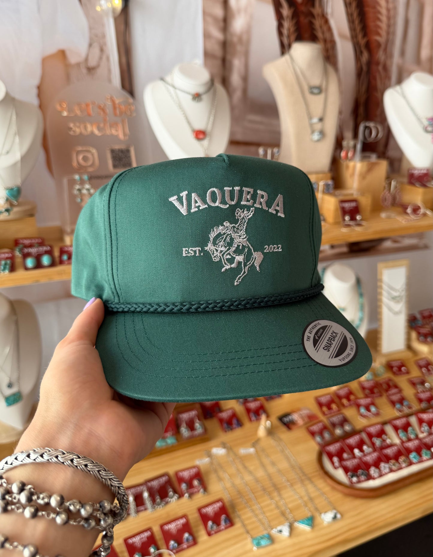 Green Vaquera Bucker Cap