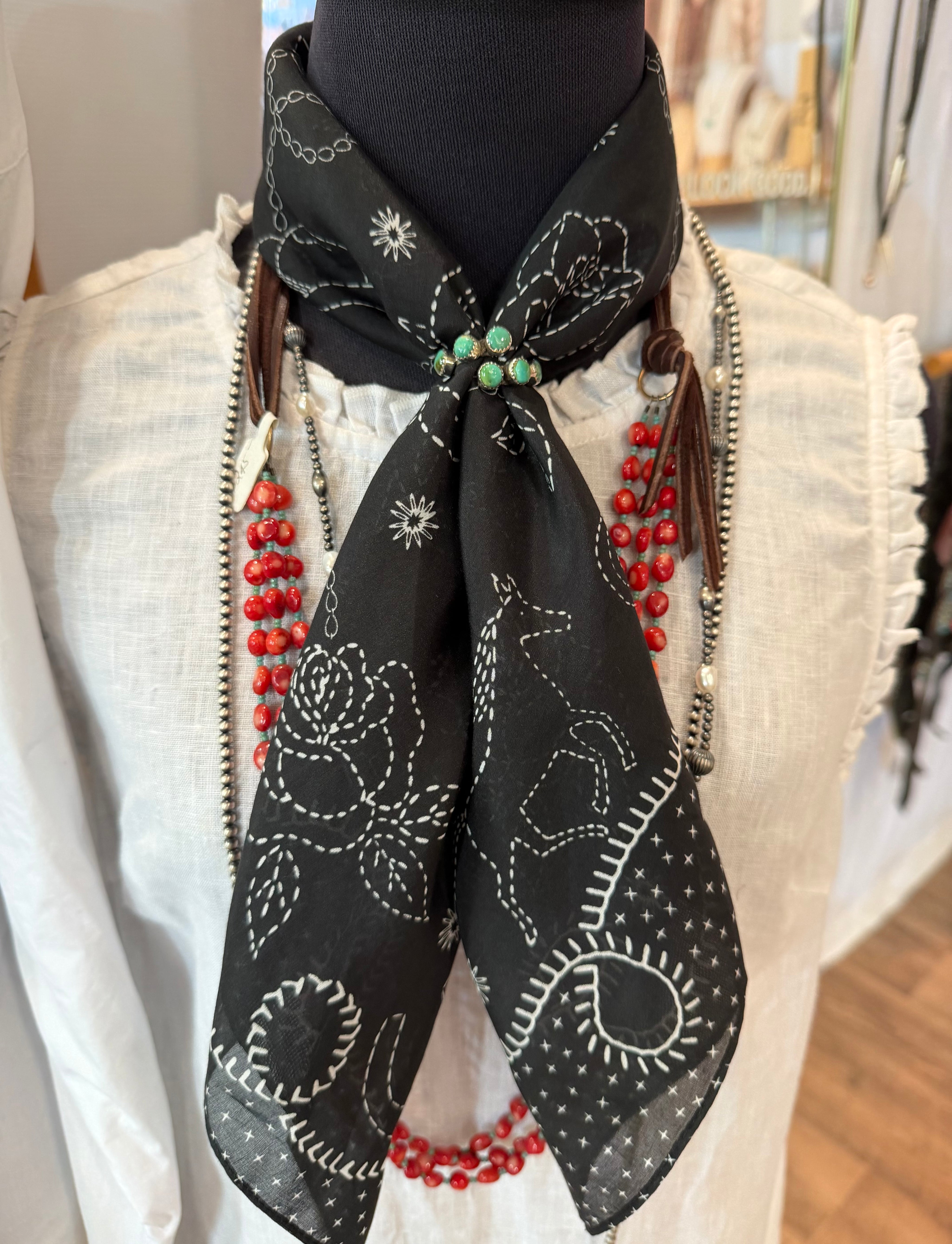 Kingman Turquoise Scarf Slide