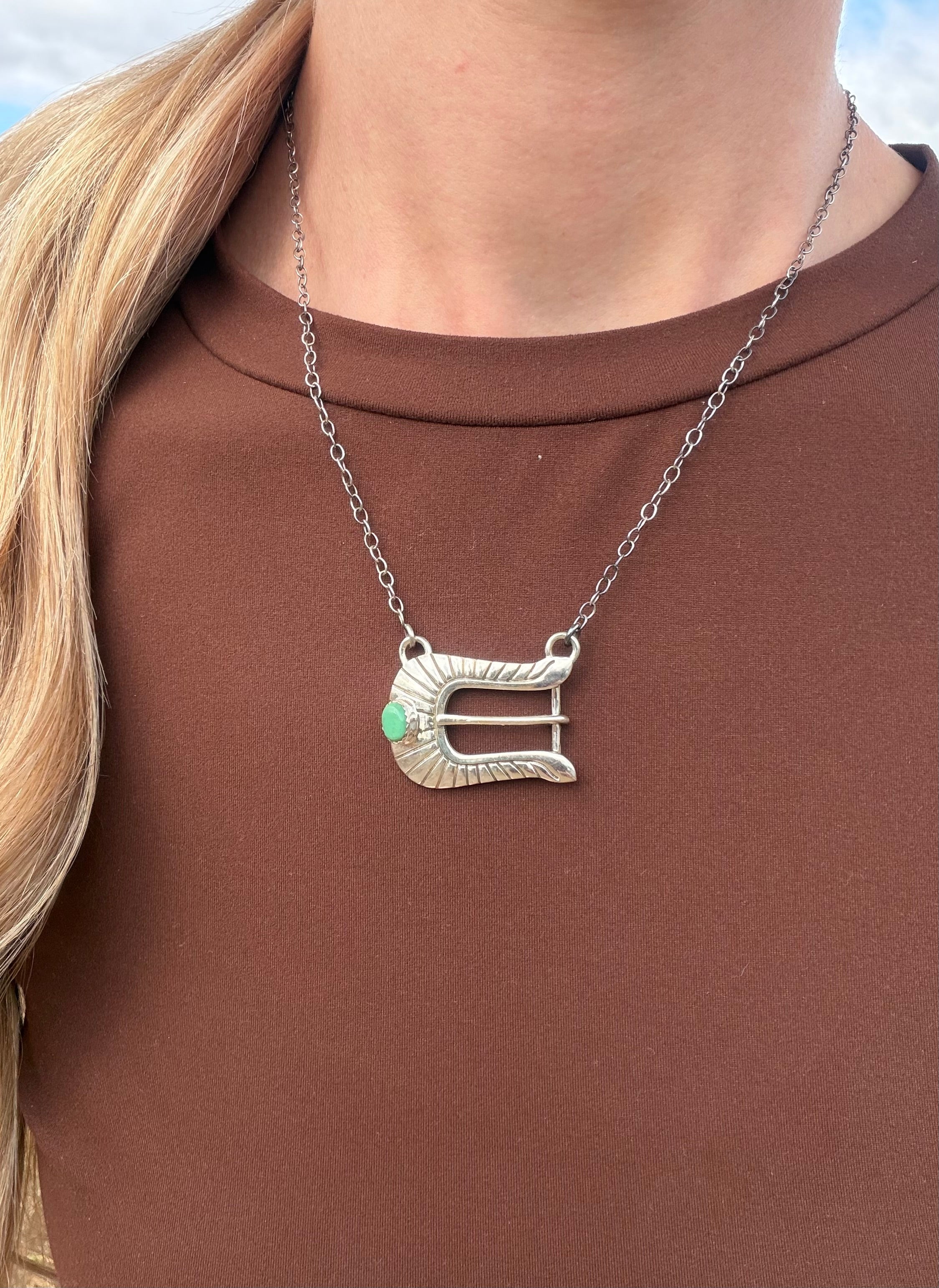 Buckle Necklace Kingman Turquoise