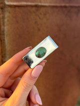 Silver & Turquoise Money Clip