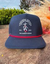Navy & Red Moustache Cowboy Cap