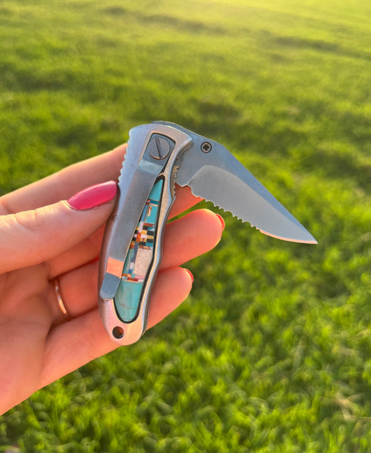 Turquoise Pocket Knife