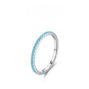 Turquoise Slim Eternity Ring