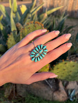 Navajo Turquoise Cluster Ring