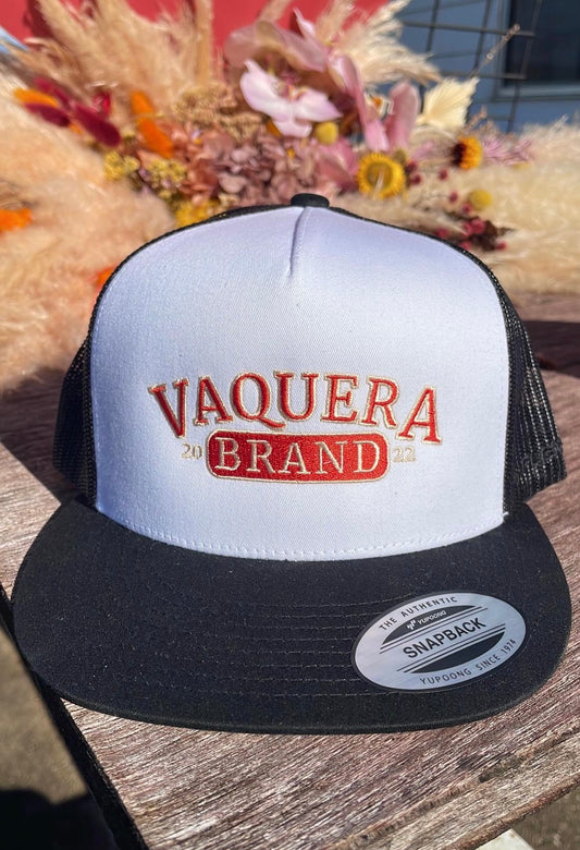 Black & White Vaquera Brand Cap