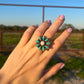 Daisy Flower Adjustable Ring