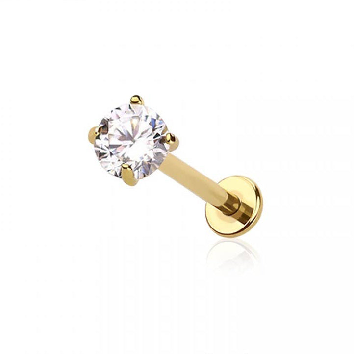 2mm Flat Back Stud Gold