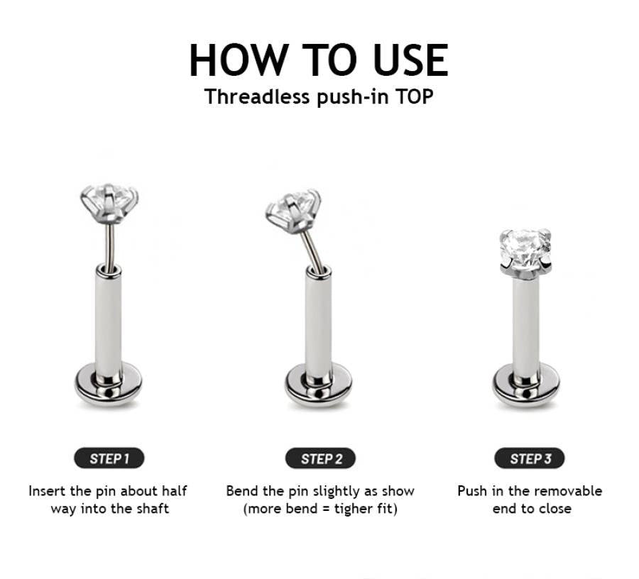 Marquise Line Cubic Zirconia Flat Back Studs