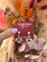 Dolly Studs Pink Opal