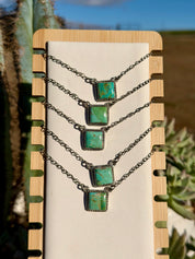 Square Necklace Kingman Turquoise
