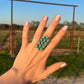 Kingman Turquoise Honey Adjustable Ring