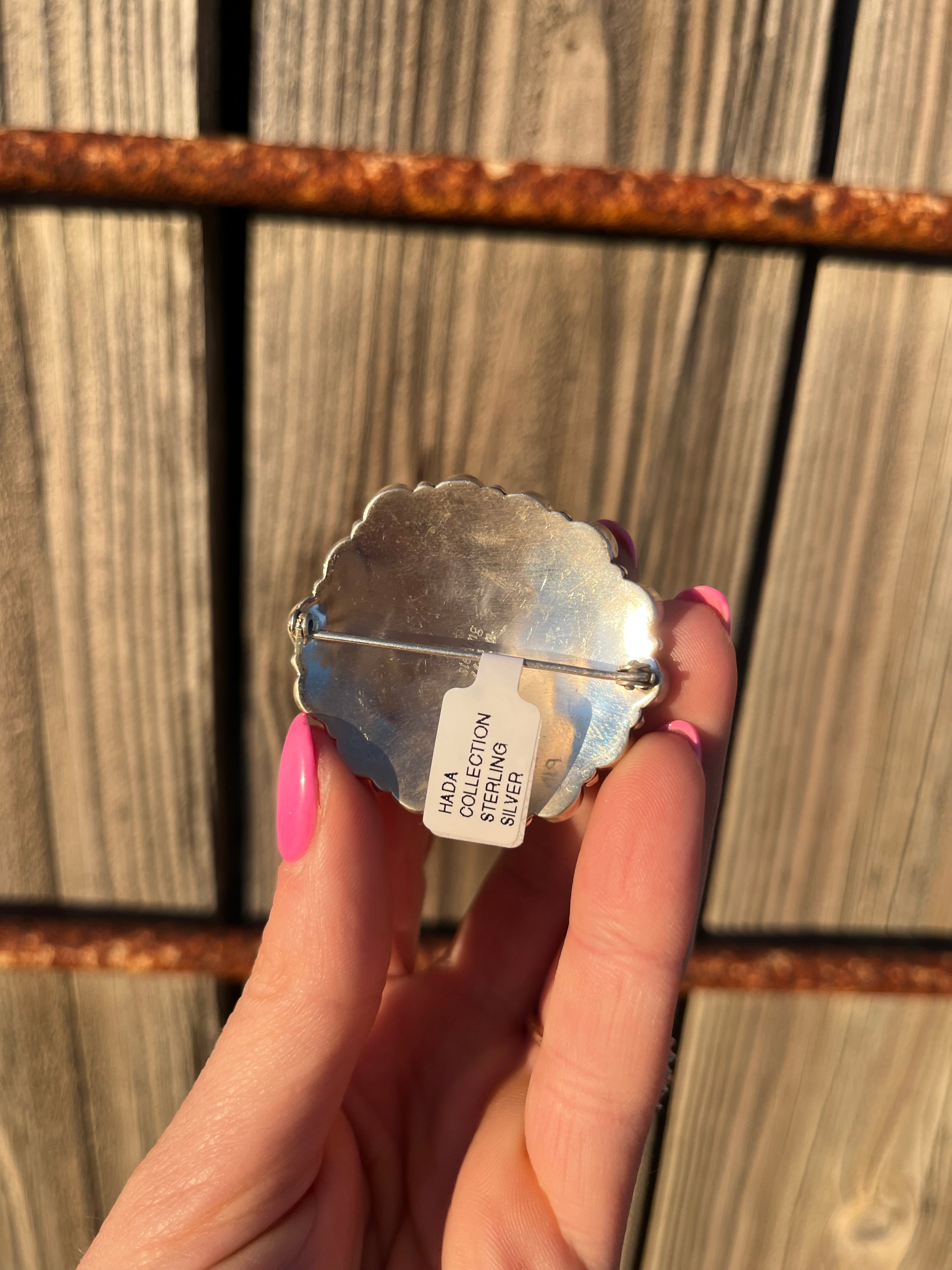 Kingman Turquoise Cluster Pin