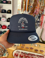 Navy Moustache Cowboy Cap