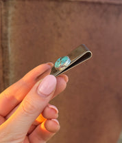 Silver & Turquoise Money Clip