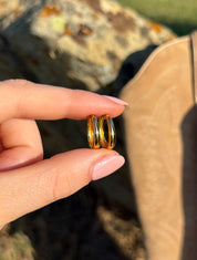 Oval Hoops: Gold