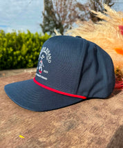 Navy & Red Moustache Cowboy Cap