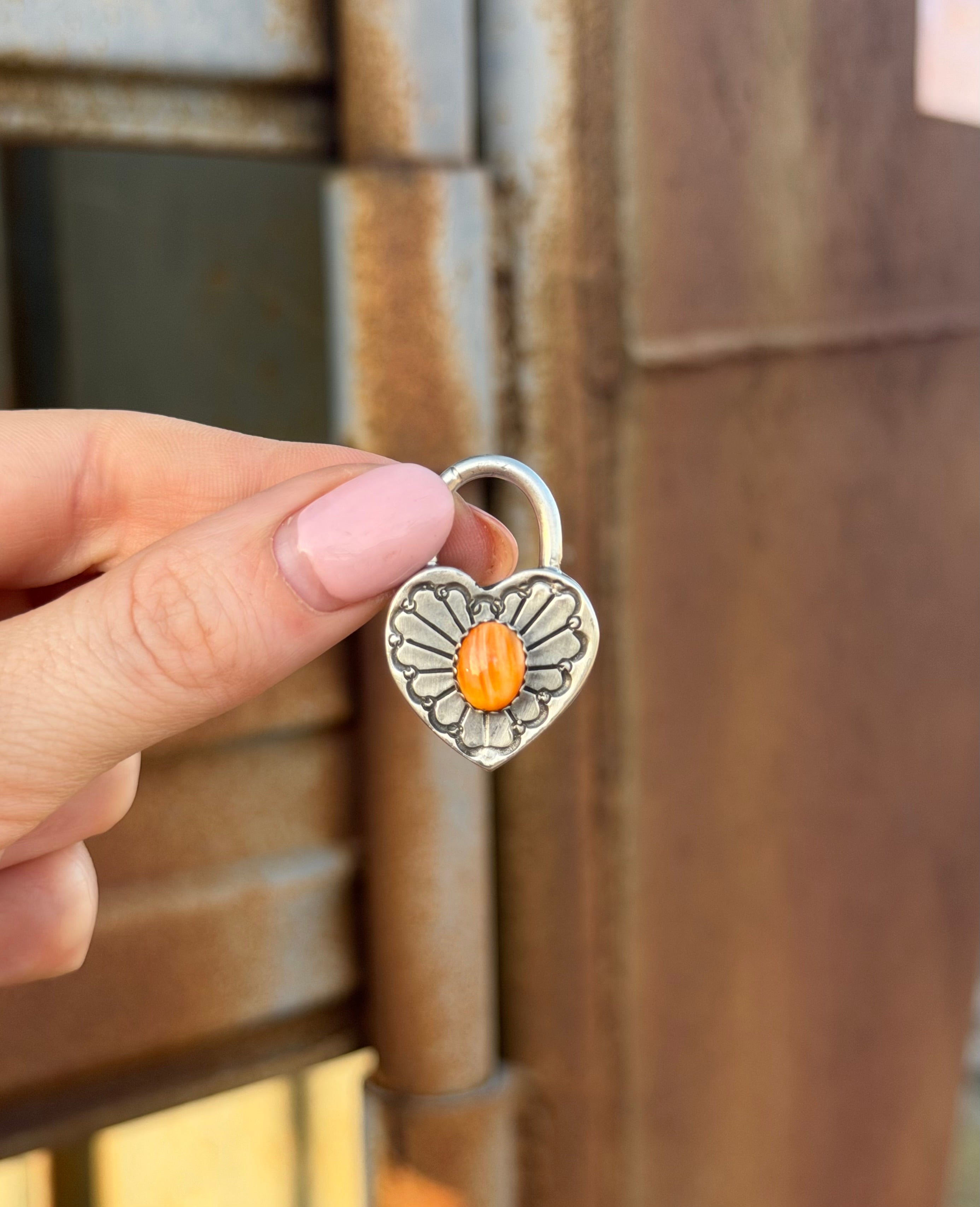 Heart Locket Orange Spiny Oyster