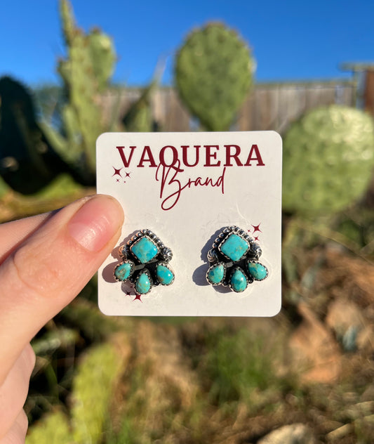 Luna Studs Kingman Turquoise