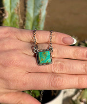 Square Necklace Kingman Turquoise