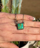 Square Necklace Kingman Turquoise