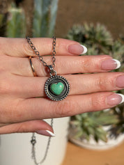 Heart Locket Necklace Kingman Turquoise
