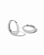 Oval Hoops: Silver