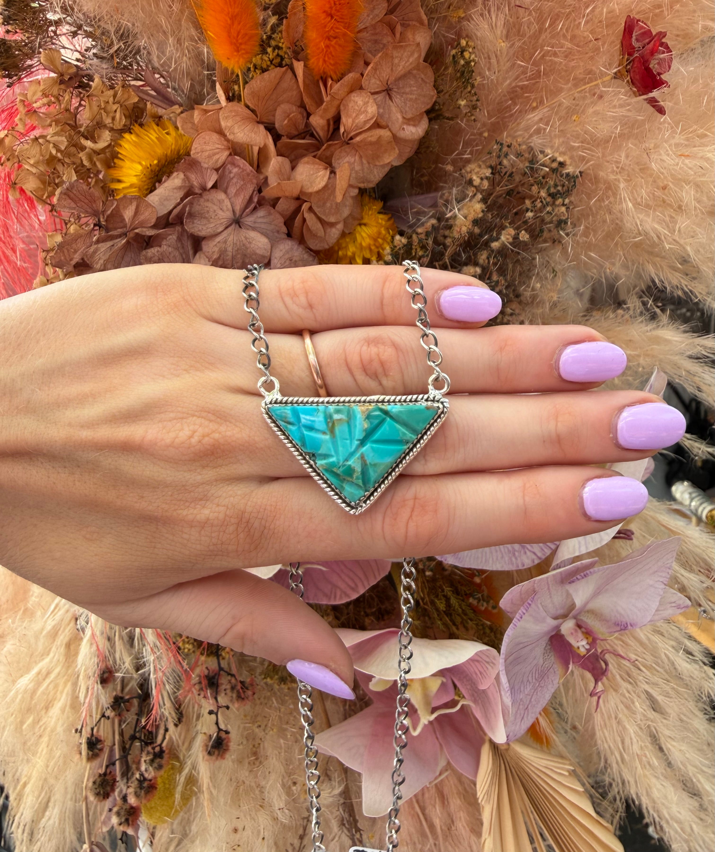 Carrie Necklace Kingman Turquoise