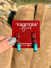 Navajo Pearl Earrings with Stacked Turquoise