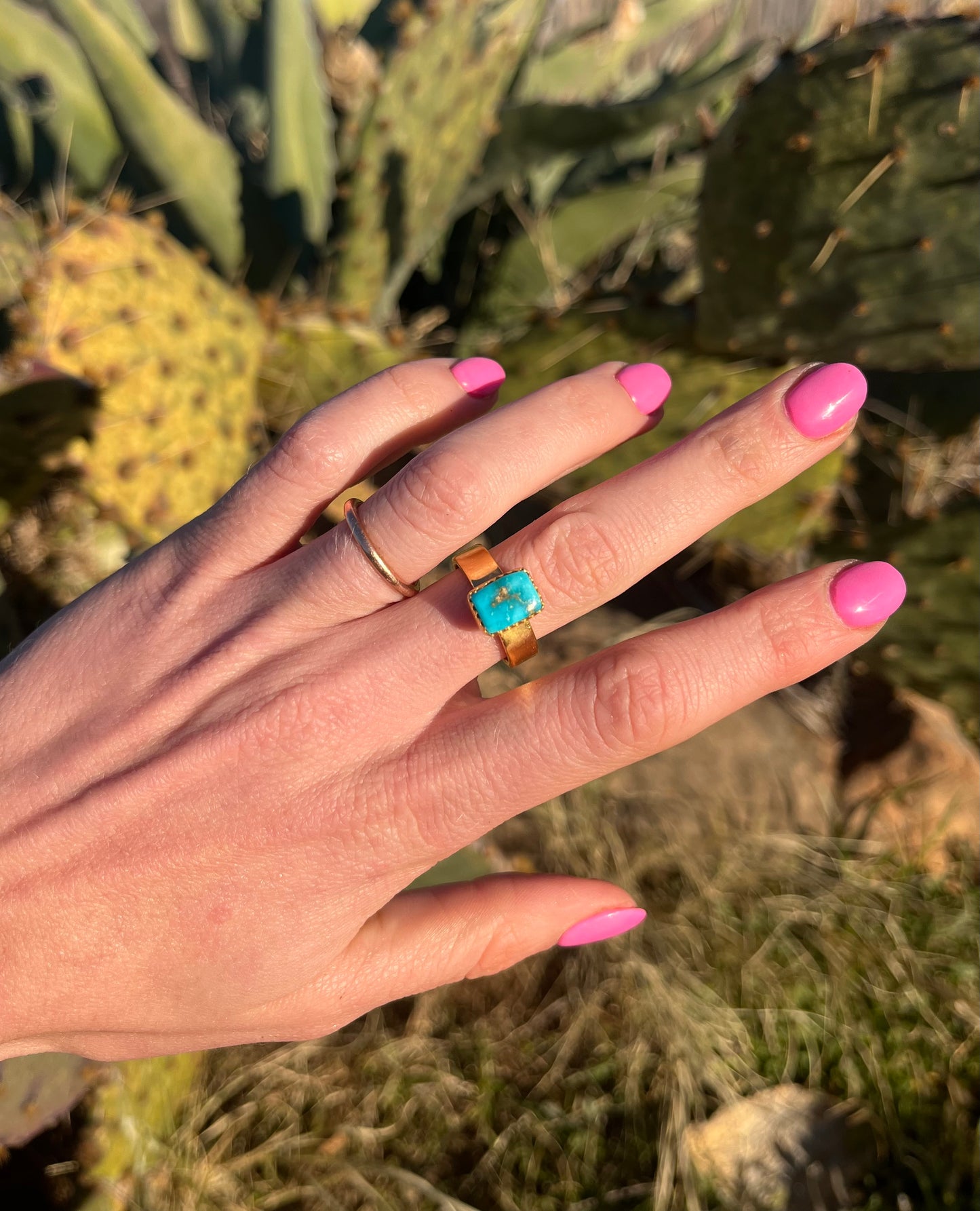 Faith Turquoise & Gold Ring