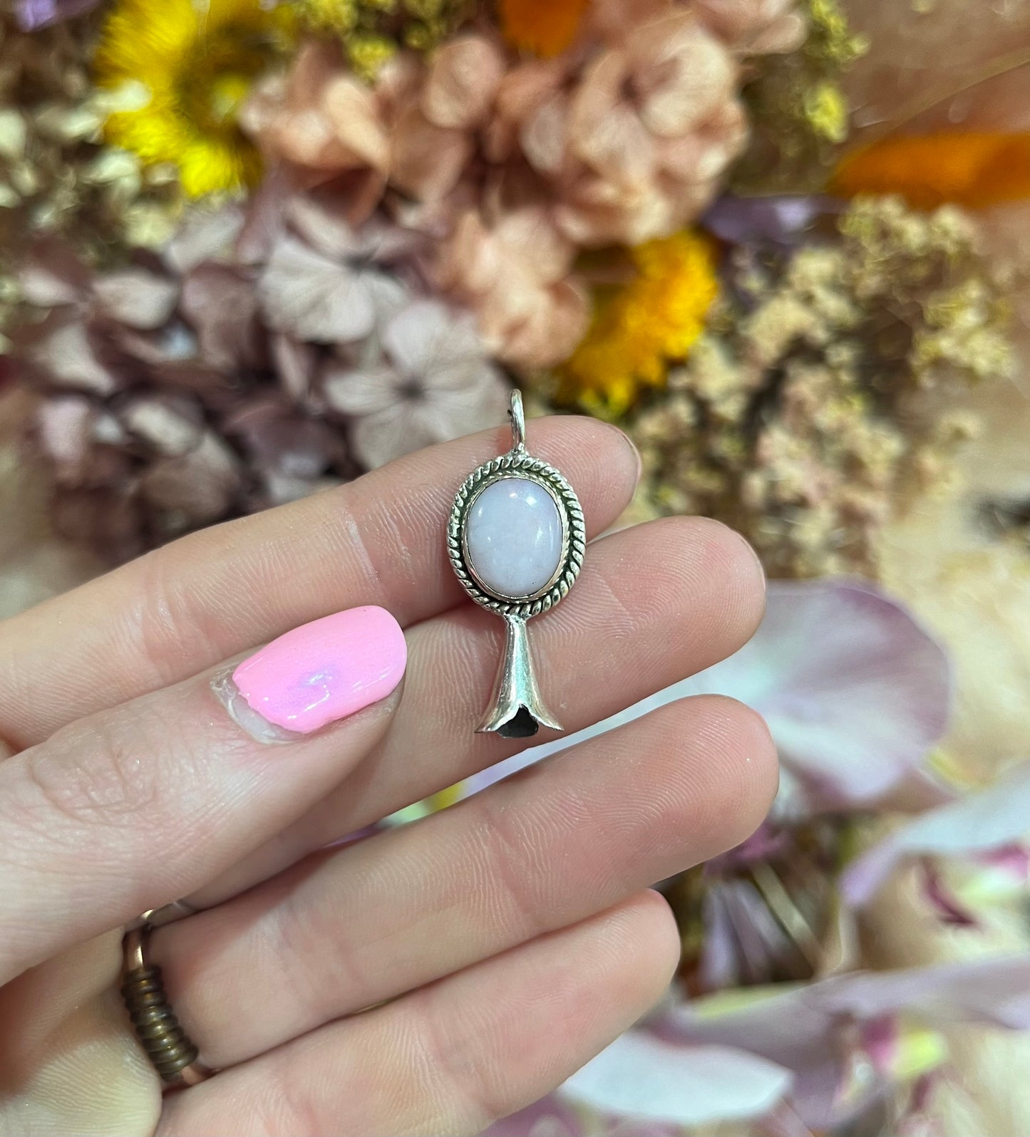 Naja Pendant Pink Opal