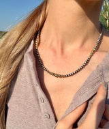 Sterling Silver Pearls with Gold Filled Pearls 18inch