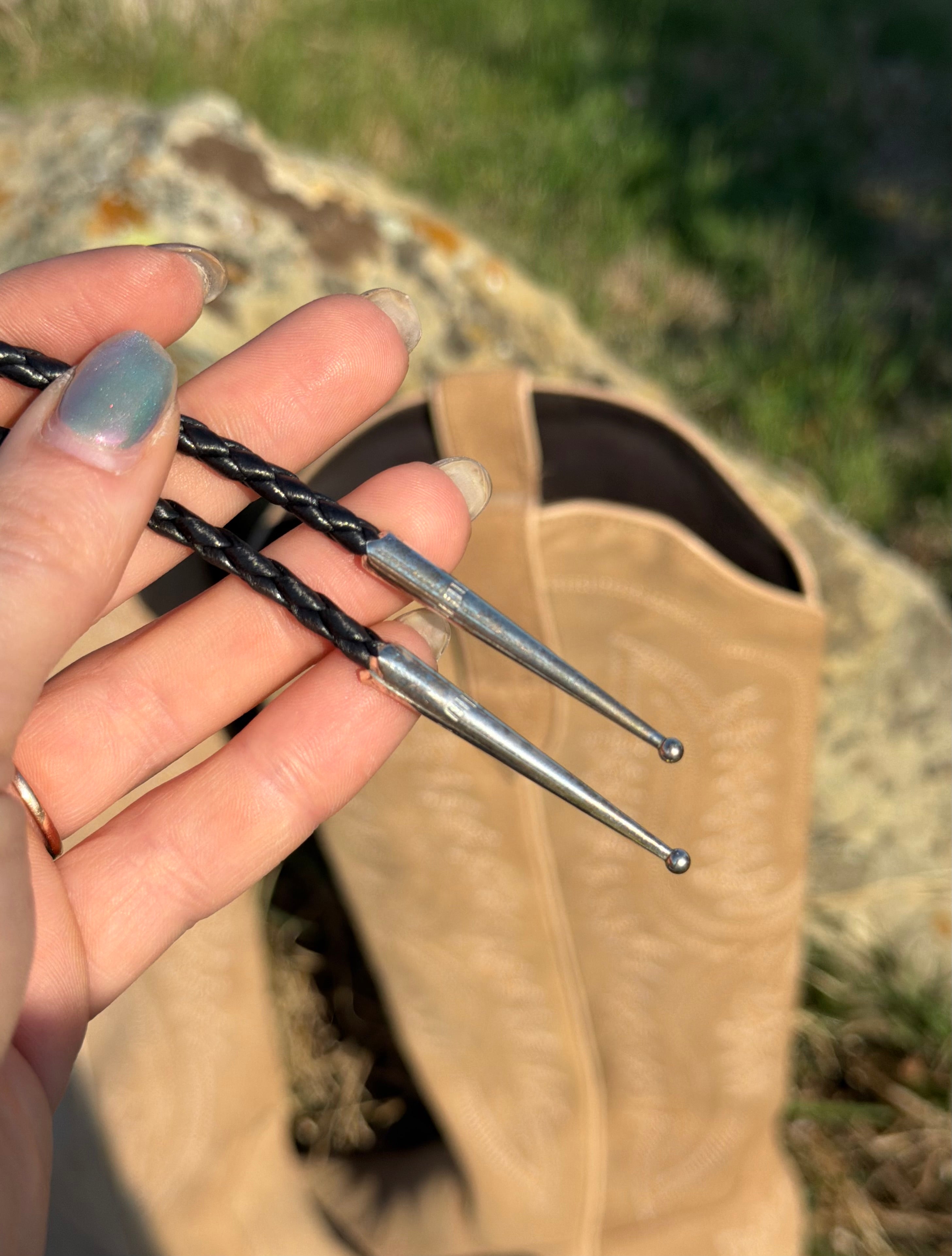 Navajo Bolo Tie with Turquoise