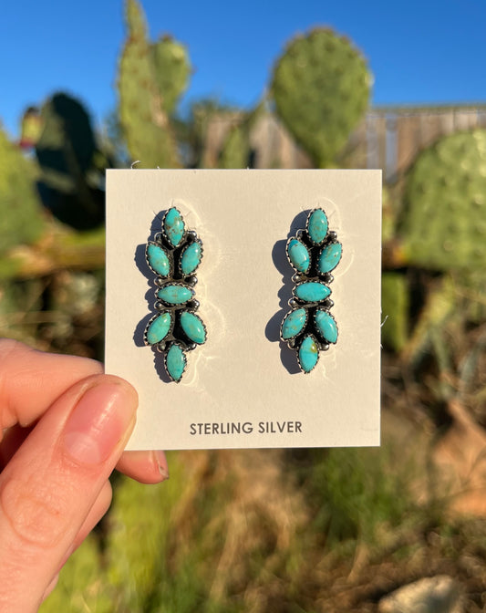 Bella Studs Kingman Turquoise