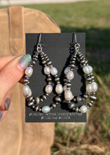 Silver & Freshwater Pearl Earrings