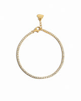 1.75mm Cubic Zirconia Tennis Bracelet: Gold