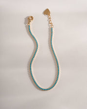 Turquoise Tennis Bracelet: Gold