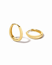 Oval Hoops: Gold