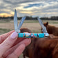 Mini Turquoise Pocket Knife