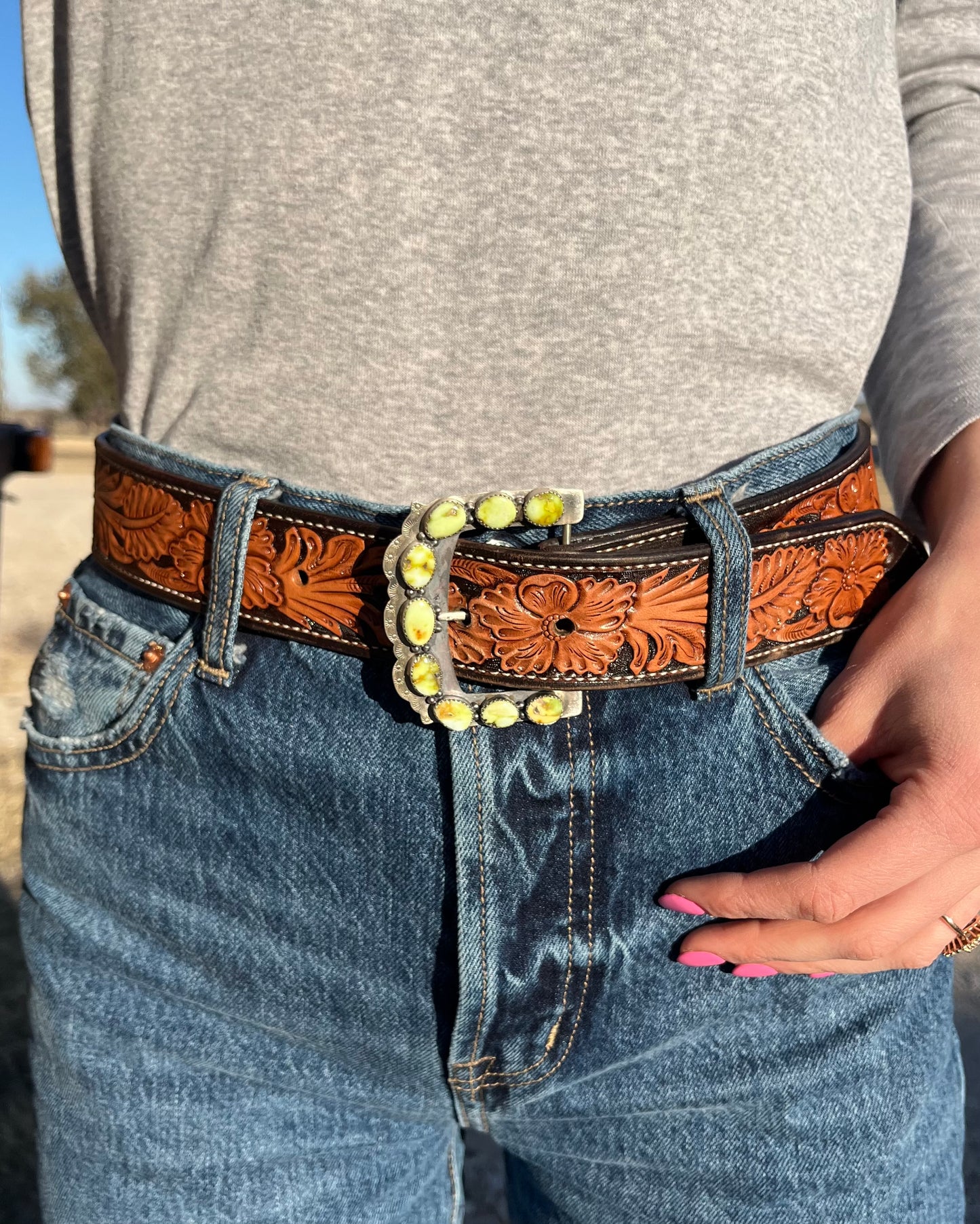 Palomino Turquoise Belt Buckle #1