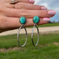 Ivy Hoop Earrings Kingman Turquoise