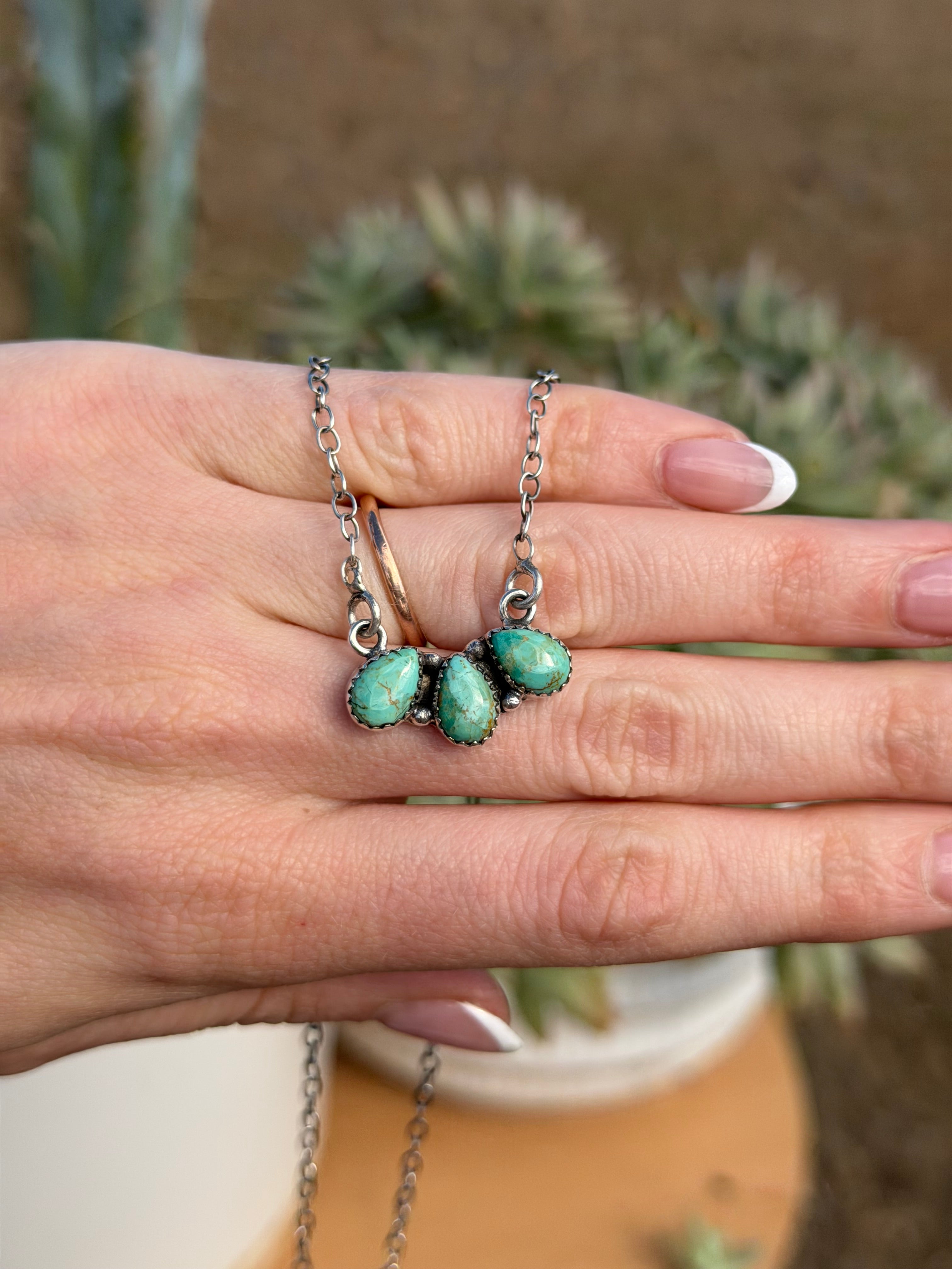 Clara Necklace Kingman Turquoise