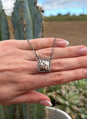 Square Necklace Wild Horse