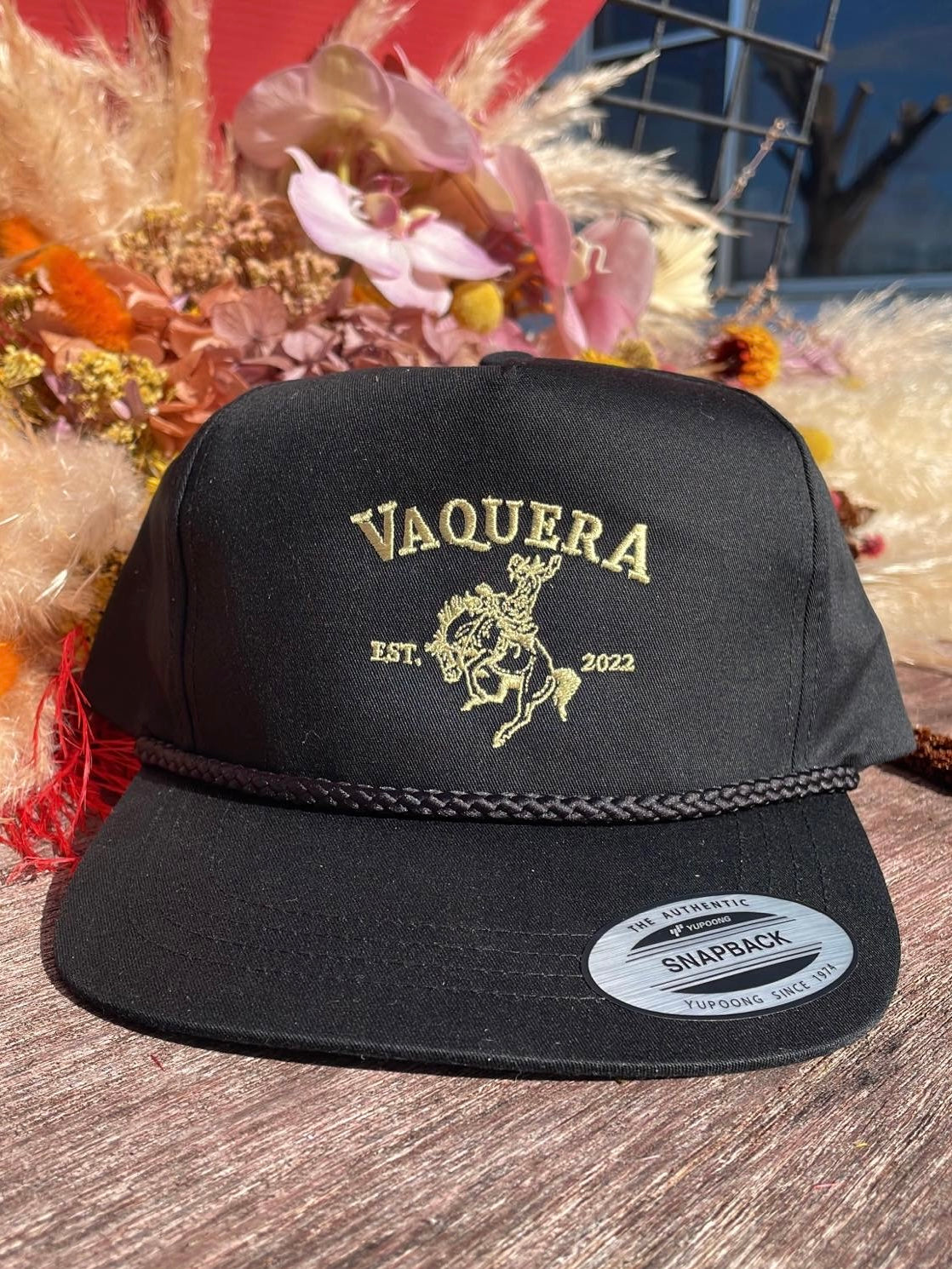 Black Vaquera Bucker Cap