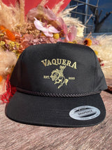 Black Vaquera Bucker Cap